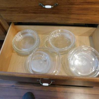 Collection of Heavy Glass Baking Dishes