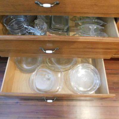 Collection of Heavy Glass Baking Dishes