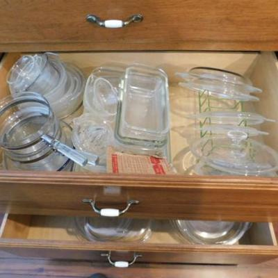Collection of Heavy Glass Baking Dishes