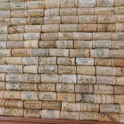 Wine Bottle Cork Board 19"x15"