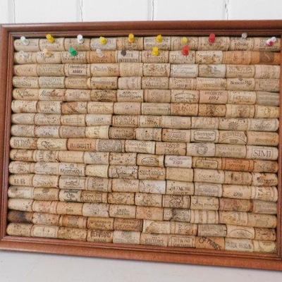 Wine Bottle Cork Board 19"x15"