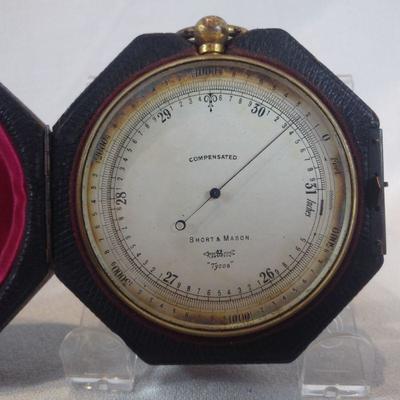 Antique Pocket Barometer/Altimeter