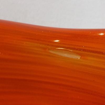 Art Glass Orange Bowl