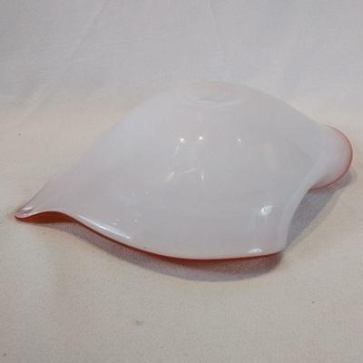 Art Glass Orange Bowl