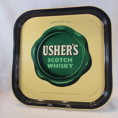 Usher's Whisky Serving Tray