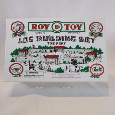 Vintage Log Building Set