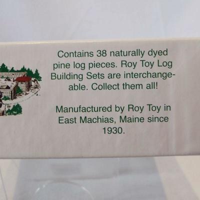 Vintage Log Building Set