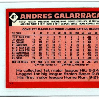 3 Vintage Baseball Cards Set 1981 Donruss Dave Kingman Don Sutton 1986 Topps Andres Galarraga