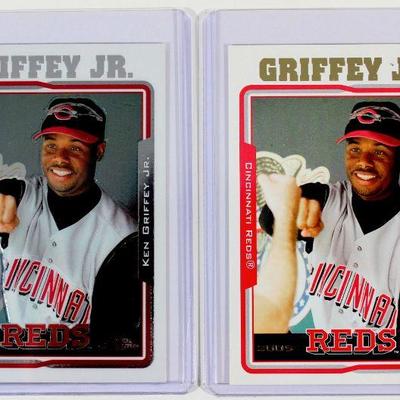 KEN GRIFFEY Jr. 2005 Topps #440 Topps Chrome #309 Baseball Cards Set - HIGH GRADE