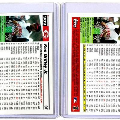 KEN GRIFFEY Jr. 2005 Topps #440 Topps Chrome #309 Baseball Cards Set - HIGH GRADE