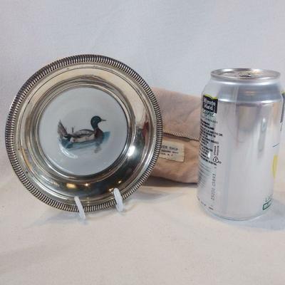 Puleston Silver Mallard Duck Dish