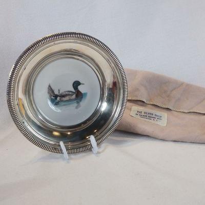 Puleston Silver Mallard Duck Dish