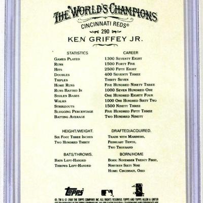 2008 Topps Allen & Ginter #290 KEN GRIFFEY Jr HOF Cincinnati Reds Baseball Card NM/MT