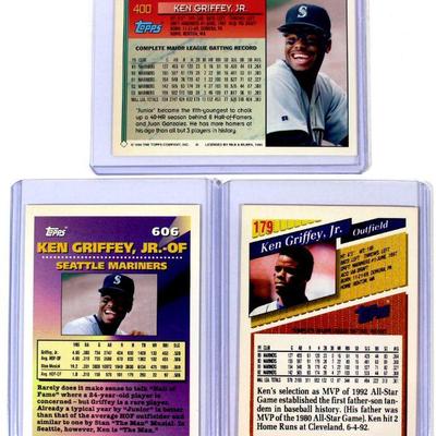 1993/94 TOPPS GOLD KEN GRIFFEY JR BASEBALL CARDS SET - HIGH GRADE