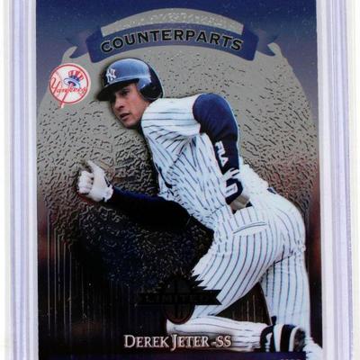 DEREK JETER Lou Collier 1998 LEAF Limited Exposure Counterparts Insert Baseball Card MINT