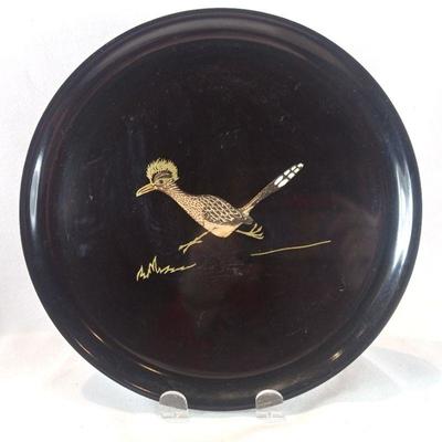 Vintage Couroc Roadrunner Tray