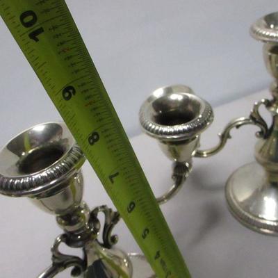 Lot 227 - Weighted Candle Stick Holders