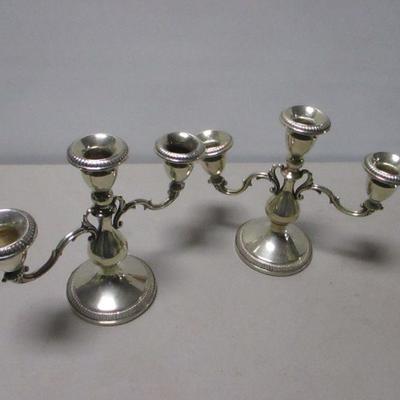 Lot 227 - Weighted Candle Stick Holders
