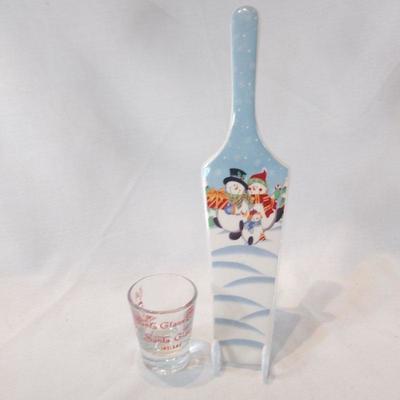 Vintage Santa Claus Land Souvenir Jigger Plus