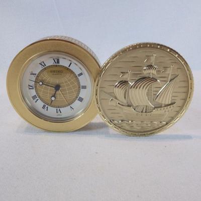 Nautical Seiko Travel Clock
