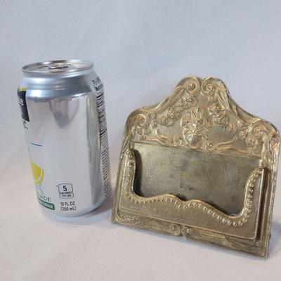 Fancy Brass Business Card Holder