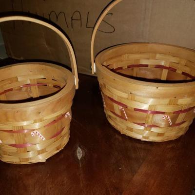 Candy Cane Baskets
