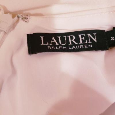 Ralph Lauren lavender & white Sheath & Guipure  lace dress