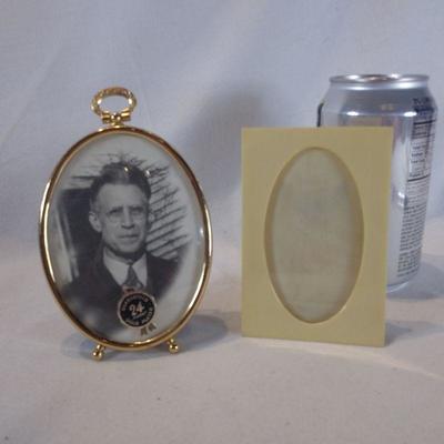 Two Vintage Desk or Shelf Picture Frames