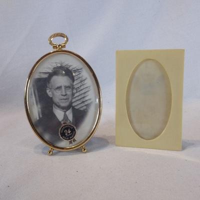 Two Vintage Desk or Shelf Picture Frames