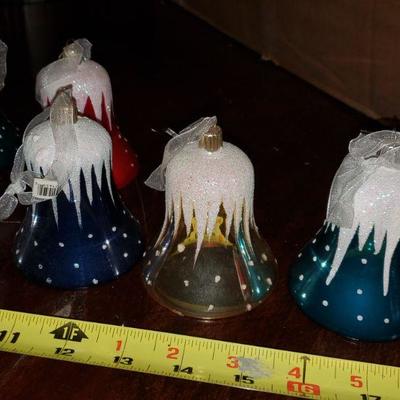 Glass Bell Ornaments 