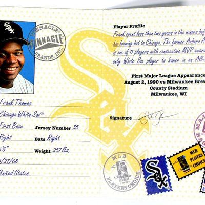 MIKE PIAZZA FRANK THOMAS Passport to the Majors #5 #3 Baseball Cards Inserts 1997 Pinnacle
