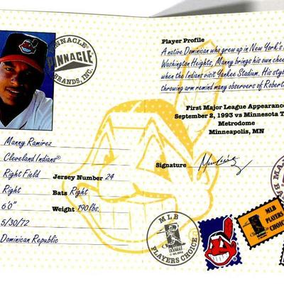 SAMMY SOSA MANNY RAMIREZ Passport to the Majors #15 #16 Baseball Cards Inserts 1997 Pinnacle