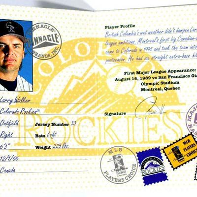 CHAN HO PARK LARRY WALKER Passport to the Majors #23 #24 Baseball Cards Inserts 1997 Pinnacle