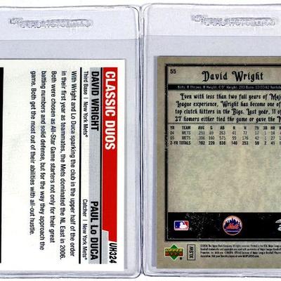 DAVID WRIGHT Baseball Cards Set 2006 Topps / Upper Deck - High Grade Cards