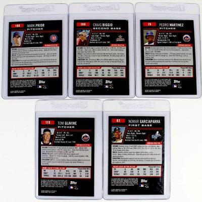 CRAIG BIGGIO Pedro Martinez MARK PRIOR Tom Glavine Baseball Cards Set 2006 Bowman/Topps MINT