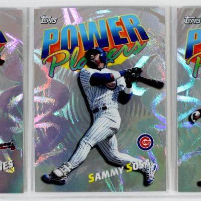 CHIPPER JONES FRANK THOMAS SAMMY SOSA 1999 Topps Baseball Power Players Inserts Cards HIGH GRADE