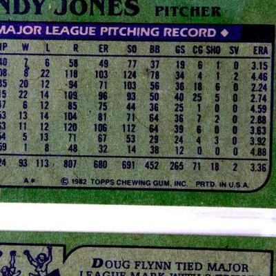 DWIGHT GOODEN Randy Jones Frank Taveras - 1980's NY METS Baseball Cards Set of 9