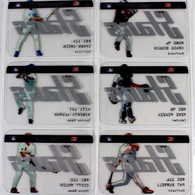 MIKE PIAZZA CRAIG BIGGIO SHAWN GREEN 2003 Donruss Studio Stars - 6 Baseball Cards Set MINT