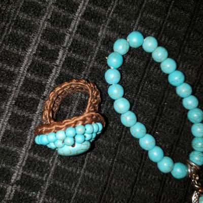 Turquoise Bracelet and Ring