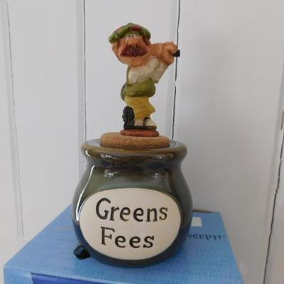 Funny Money Bank Greens Fees Golfer Jar