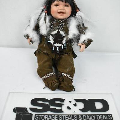 Porcelain Doll Native American Indian by Cathay Collection EstateSales