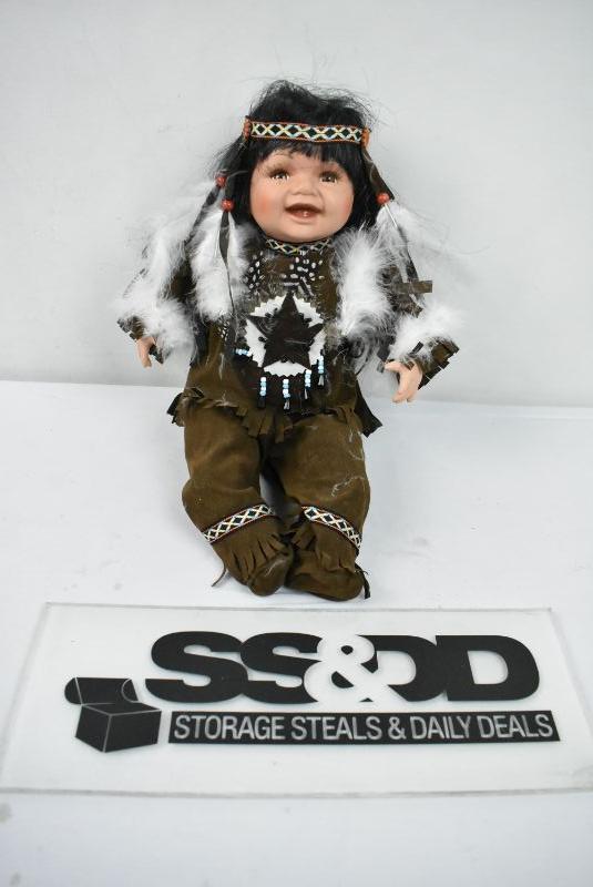 Cathay collection native american porcelain doll hotsell
