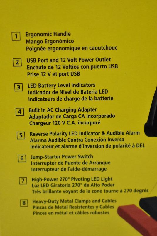 Stanley 1000/500 Amp 12V Jump Starter Used, Does NOT Hold Charge