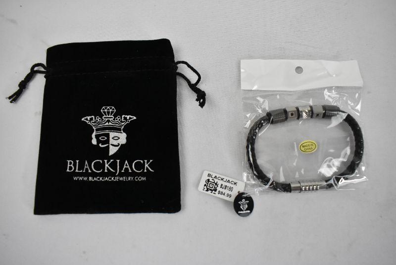 Blackjack Jewelry Men s Stainless Steel Bracelet New EstateSales