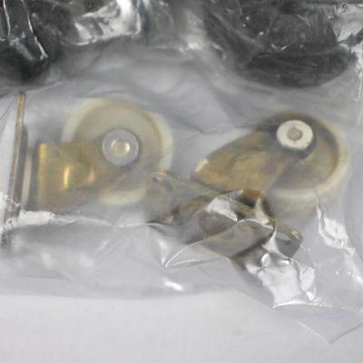 Lot of Casters/Wheels: Four Sets of 4 & Two Sets of 2 (1 Set is Used) - New