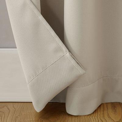 2 Woven Blackout Curtain Panels by Mainstays. Tan/Light Brown 54