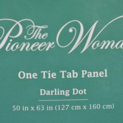 2 Curtain Panels, Dark Blue, by The Pioneer Woman Darling Dot 50