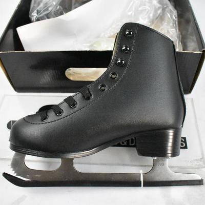 Kids Ice Skates, Black, Size 4, by American Athletic Tricot-Lined - New