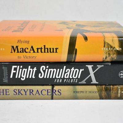 3 Books on Flying: Flying MacArthur -to- The Sky Racers