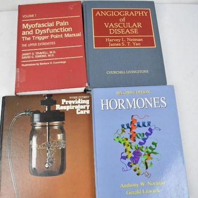 4 Hardcover Medical Books: Myofascial Pain -to- Hormones